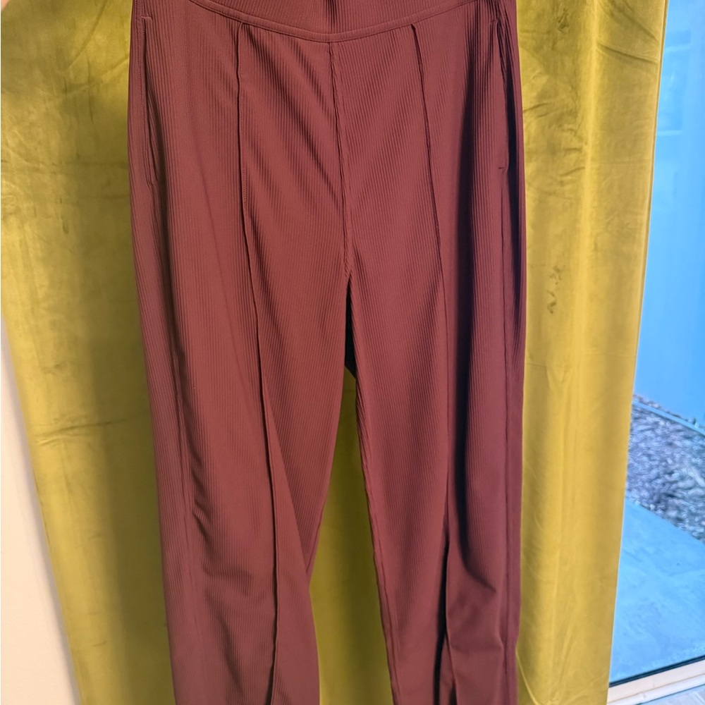 Lululemon Athletica Maroon Track Pants